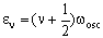 E=(v+1/2)w
